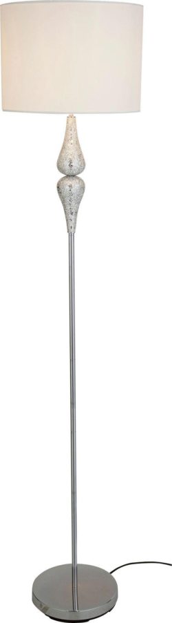 Heart of House - Eloise Crackle - Floor Lamp - Silver